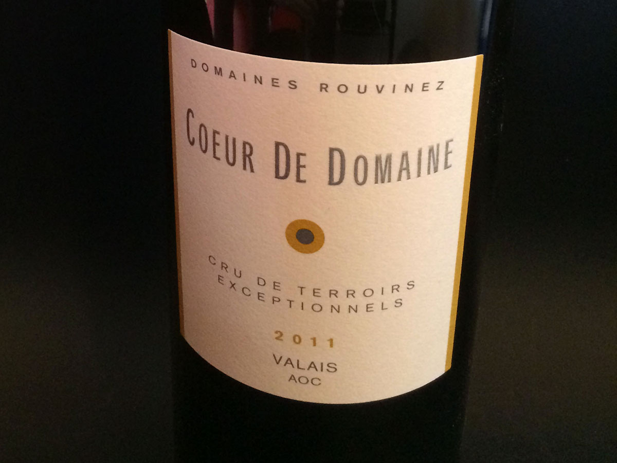 wine white blend Coeur du Domaine 2011 Rouvinez_210214