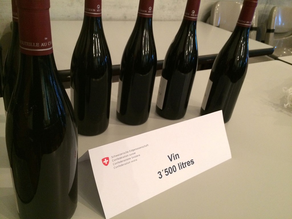 wines smuggled Swiss customs haul_190314