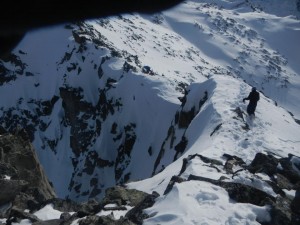 Liam Bates at home in Switzerland, ski touring, Genepi