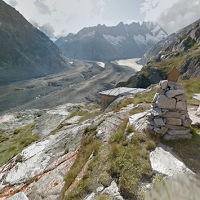 Street View Trekker screenshot, on the trail to the Lauterhütte