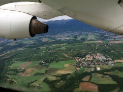 Satigny, canton Geneva, and its vineyards, close to the Geneva airport
