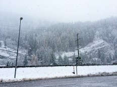 snow Ticino Gotthard entrance_171114