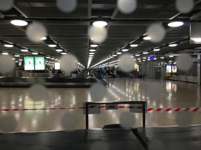Geneva airport baggage claim area